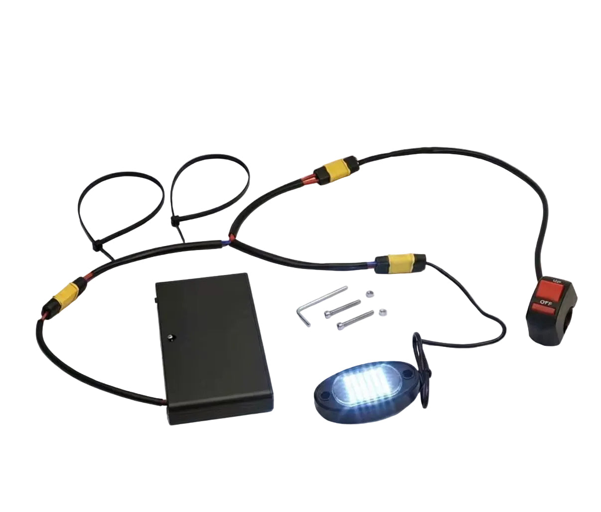 Battery powered rock light