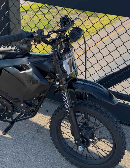 White/black KYB fork decals