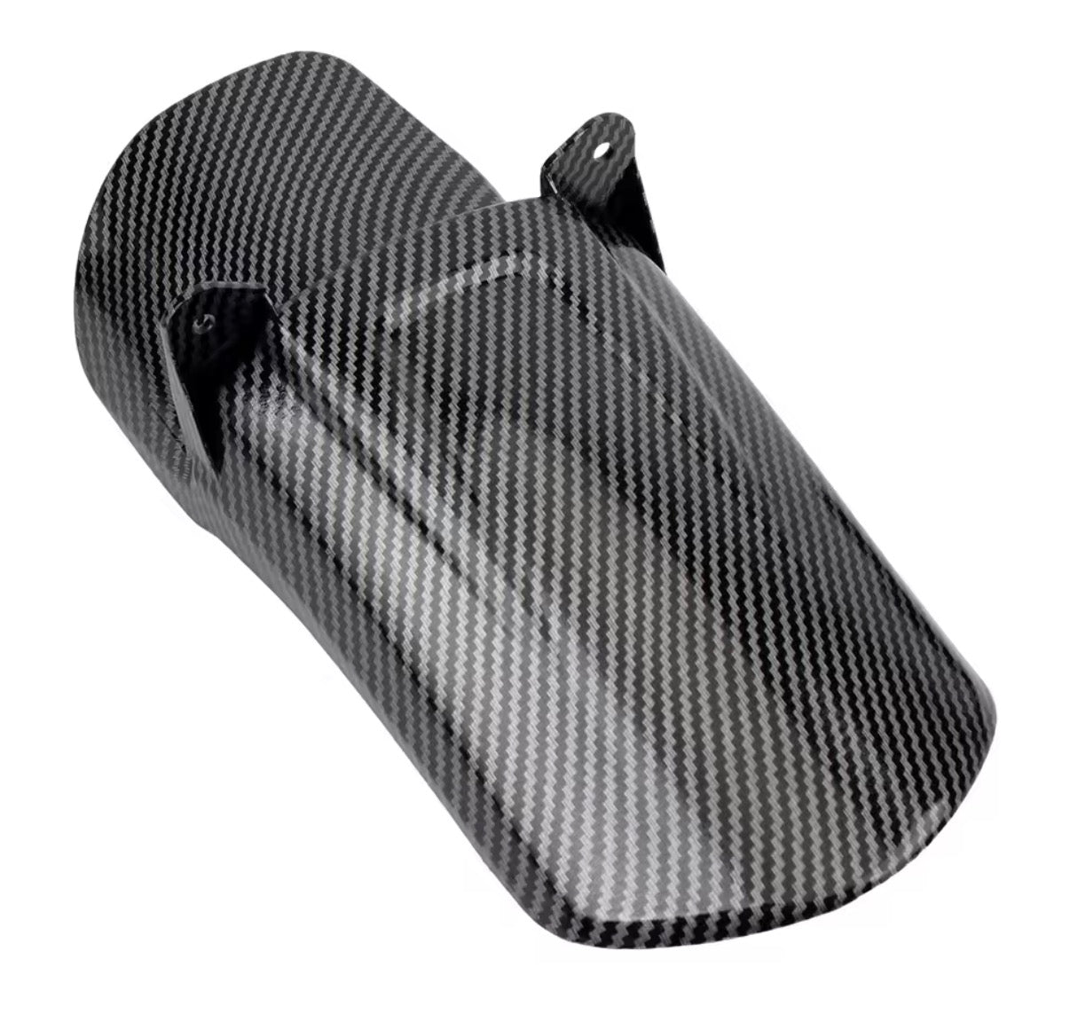 Carbon Surron style rear wheel mud guard