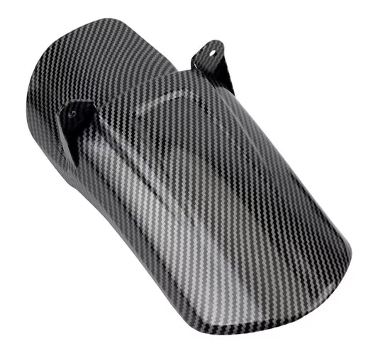 Carbon Surron style rear wheel mud guard